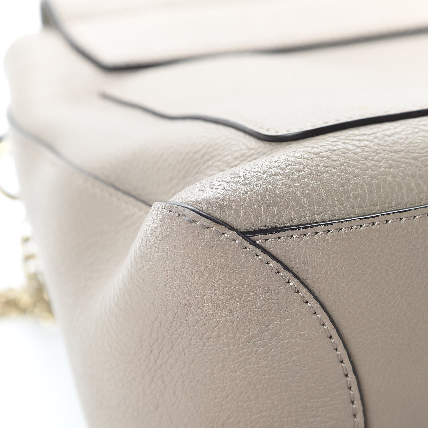 Chloe Calfskin Medium Faye Day Shoulder Bag Motty Grey 14 of 15