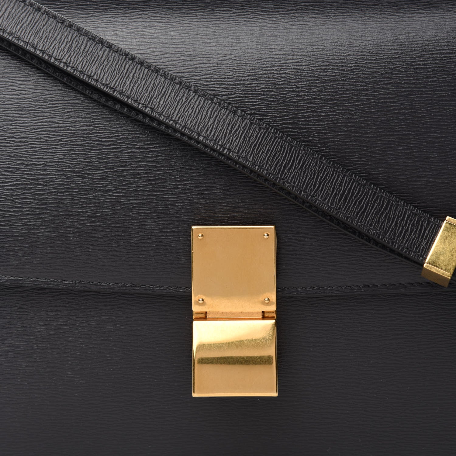 Celine Liege Calfskin Medium Classic Box Flap Bag Black 10 of 11