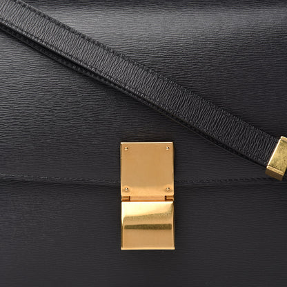 Celine Liege Calfskin Medium Classic Box Flap Bag Black 10 of 11