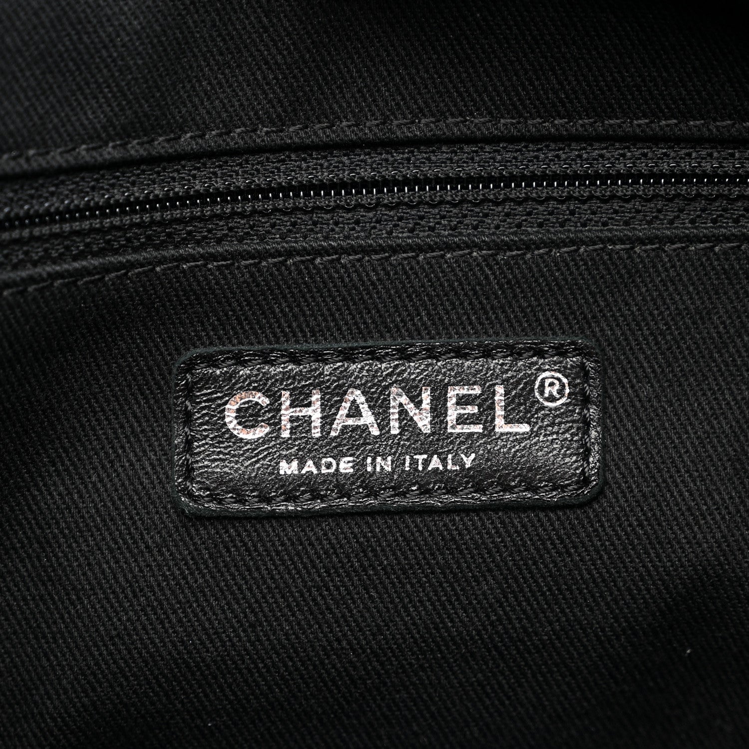 Chanel Calfskin Large Coco Eyelets Shopping Tote Black 6 of 10