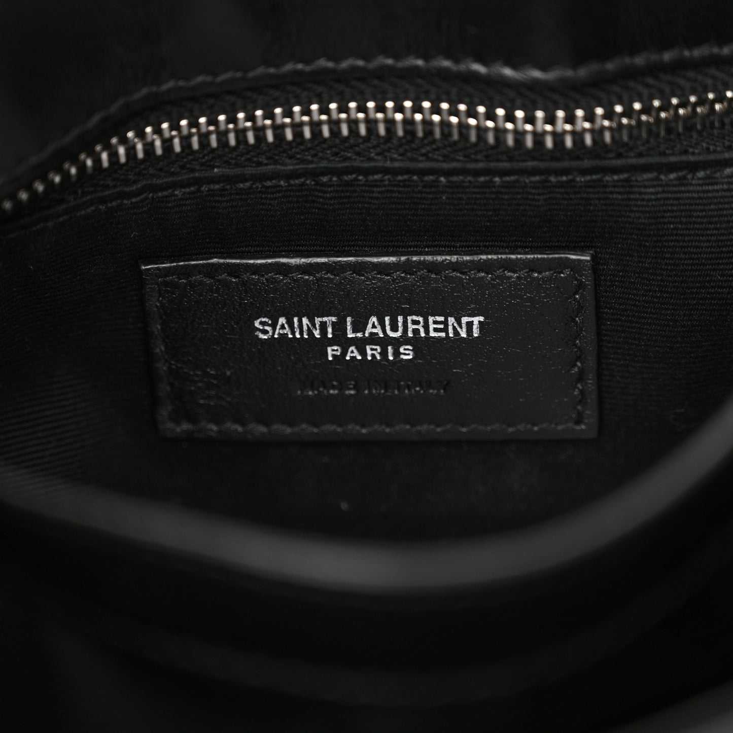 Calfskin Y Quilted Monogram Toy Loulou Crossbody Bag Black