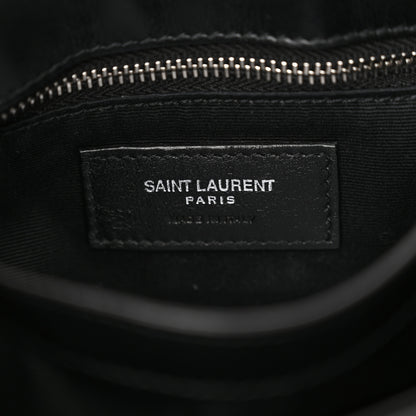 Saint Laurent Calfskin Y Quilted Monogram Toy Loulou Crossbody Bag Black 6 of 10