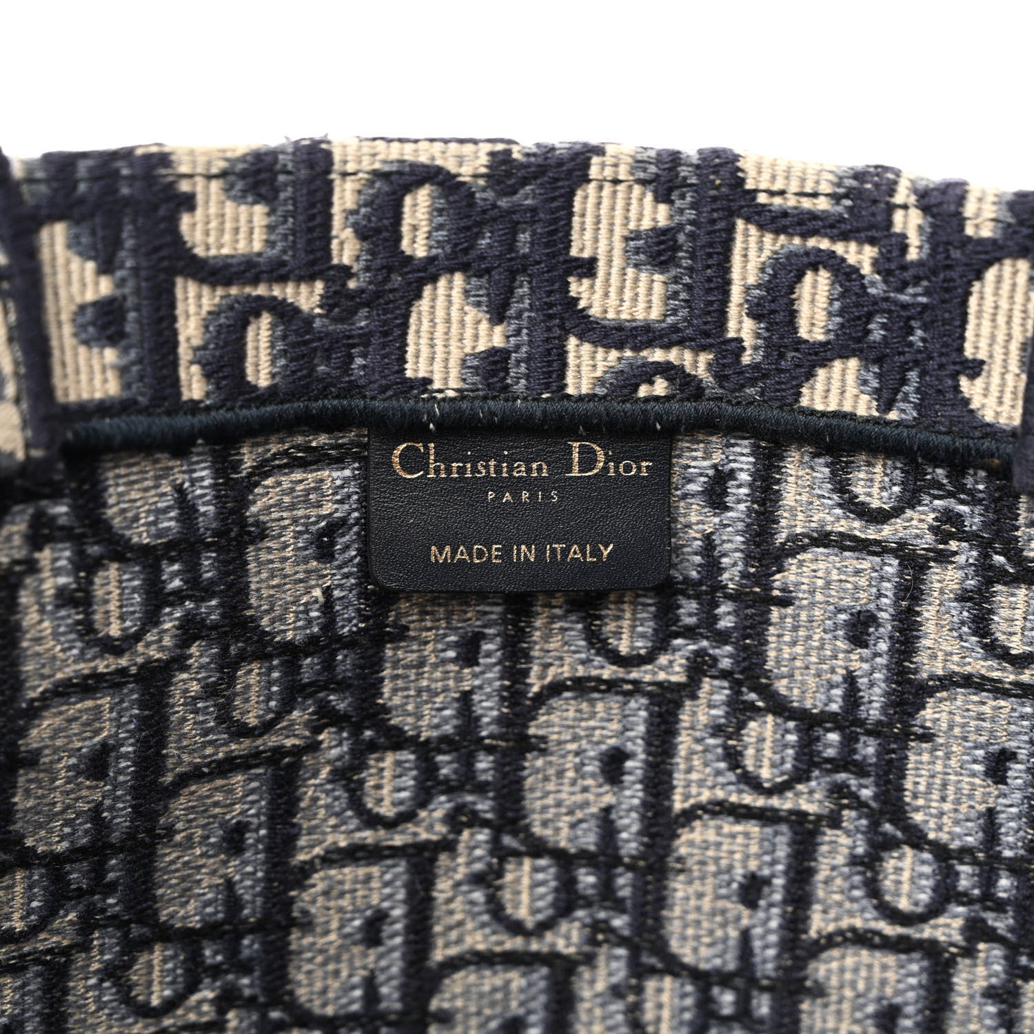 Christian Dior Oblique Book Tote Blue Multicolor 6 of 17