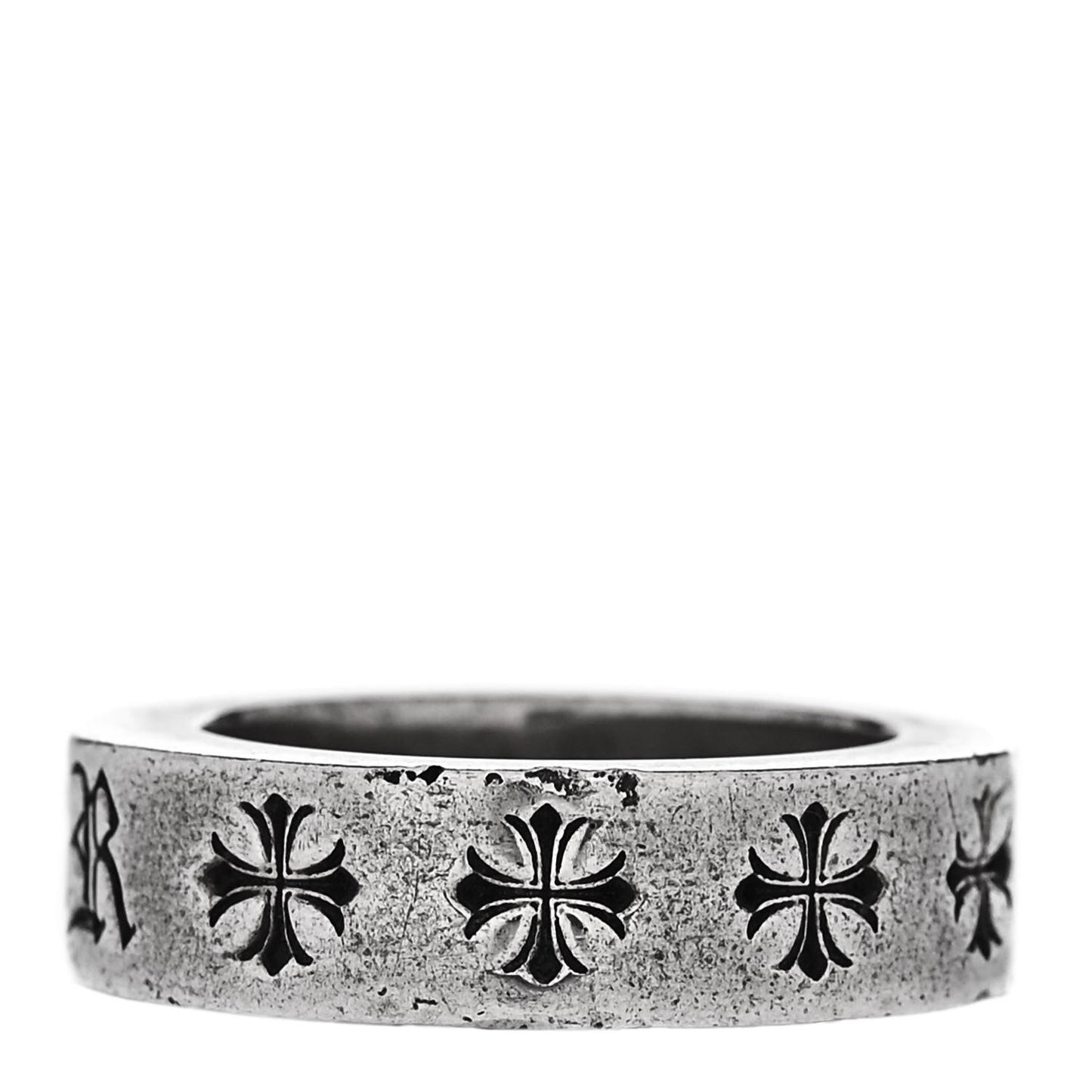 Sterling Silver Cross CH Forever Spacer Ring 48 4.5