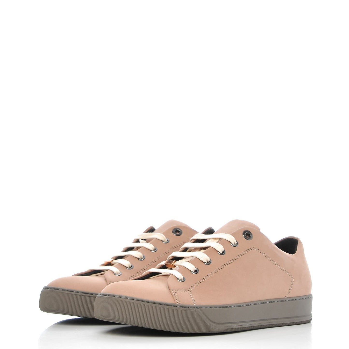 Mens Nubuck Contrast Sole Sneakers 7 Pale Pink