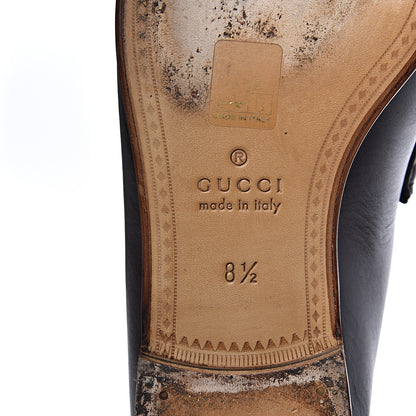 Gucci Calfskin Cirano Lux Web Mens 1953 Horsebit Loafers 8.5 Brown 7 of 8