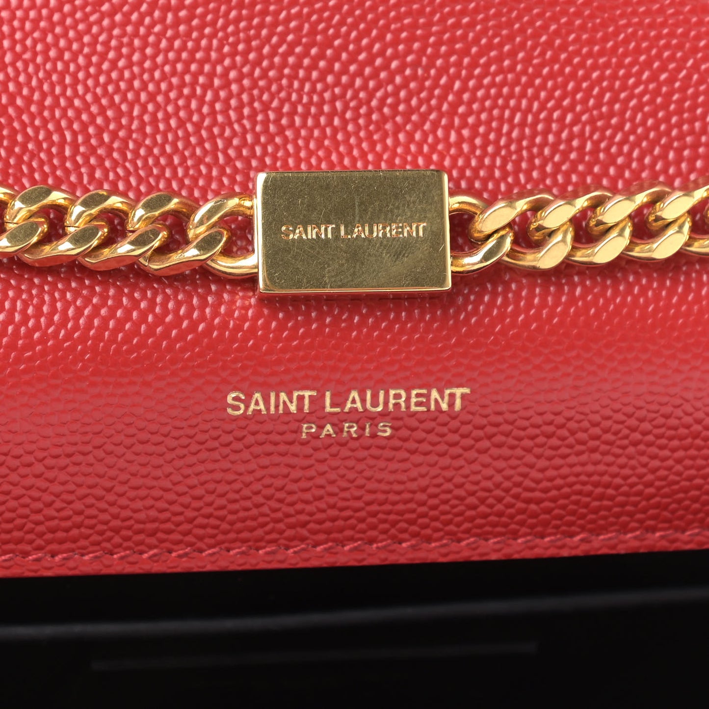 Grain De Poudre Medium Monogram Kate Satchel Red