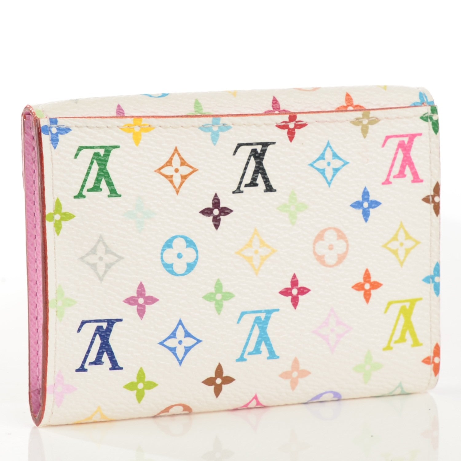 Louis Vuitton Monogram Multicolor Business Card Holder White Litchi 3 of 7