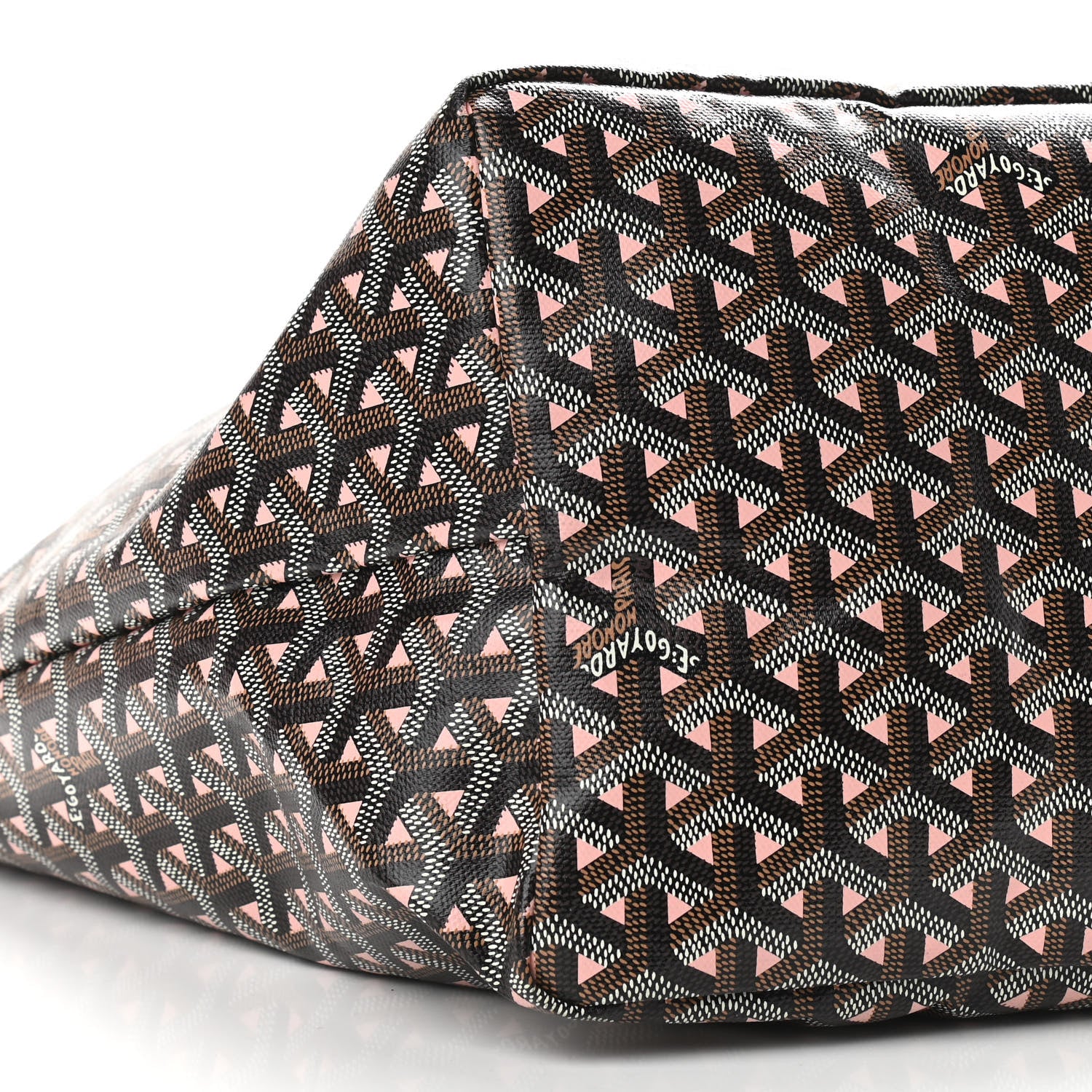Goyard Goyardine Saint Louis Claire Voie GM Black Pink 8 of 10
