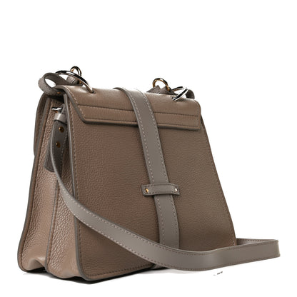 Chloe Shiny Grained Calfskin Medium Aby Day Shoulder Bag Motty Grey 3 of 15