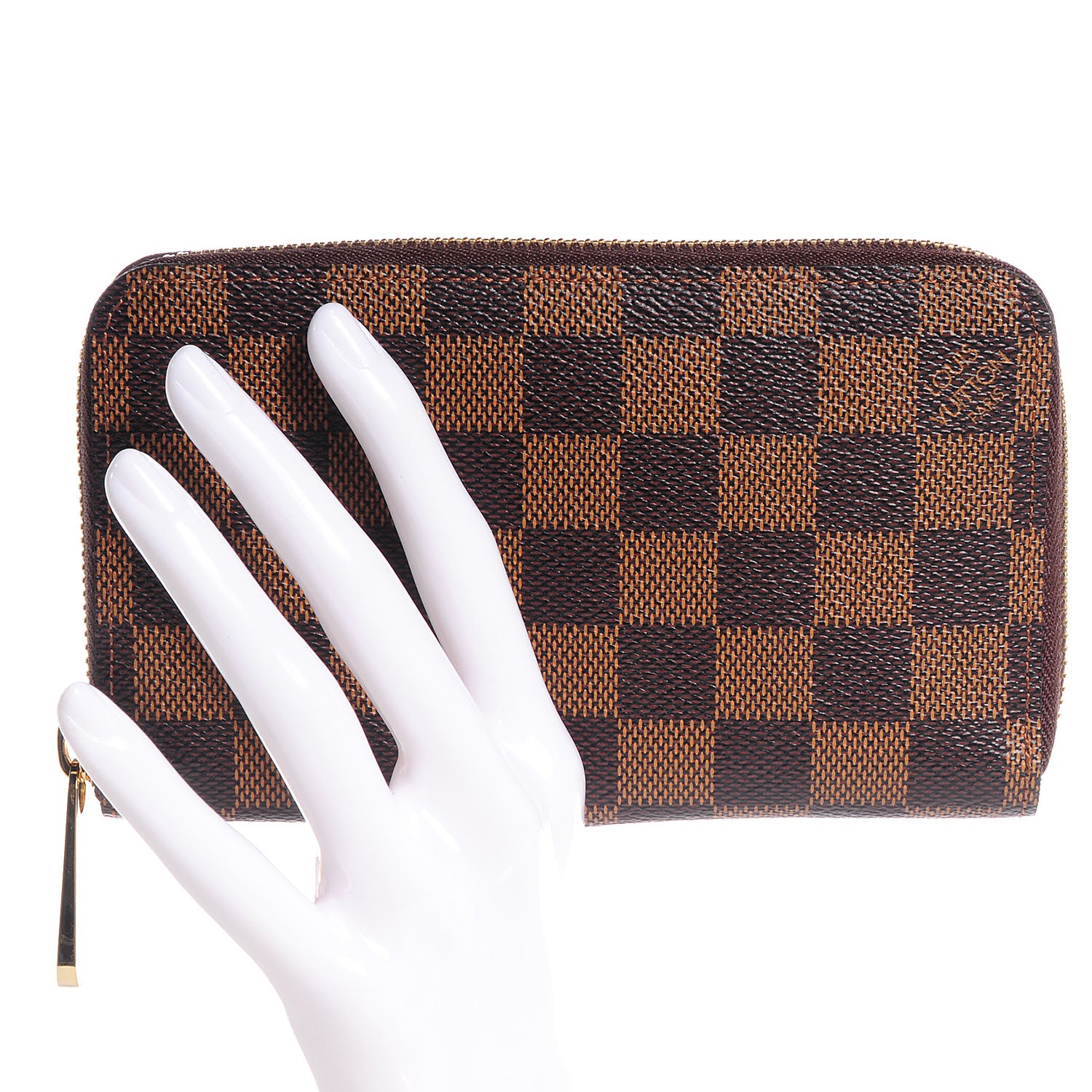 Louis Vuitton Damier Ebene Zippy Compact Wallet 2 of 8
