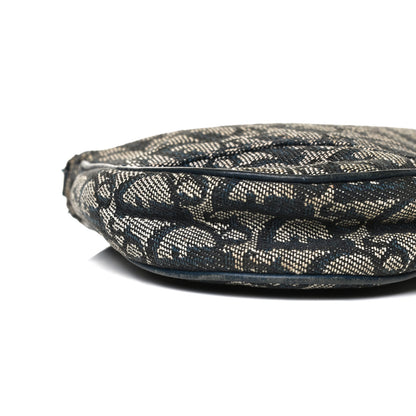 Christian Dior Monogram Mini Saddle Pochette Navy 7 of 13