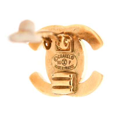 Chanel Metal CC Turnlock Clip On Earrings Gold 3 of 4