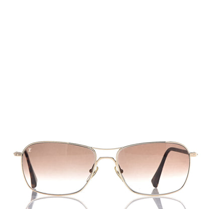 Louis Vuitton Conspiration Pilote Sunglasses Z0034U Gold 3 of 9