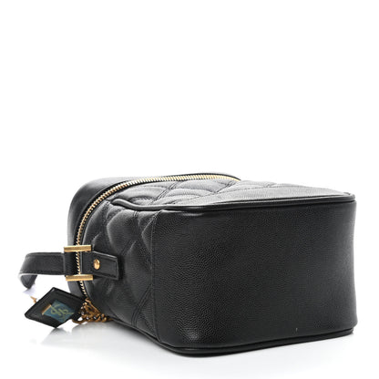 Saint Laurent Grain de Poudre Quilted 80's Vanity Bag Black 4 of 9