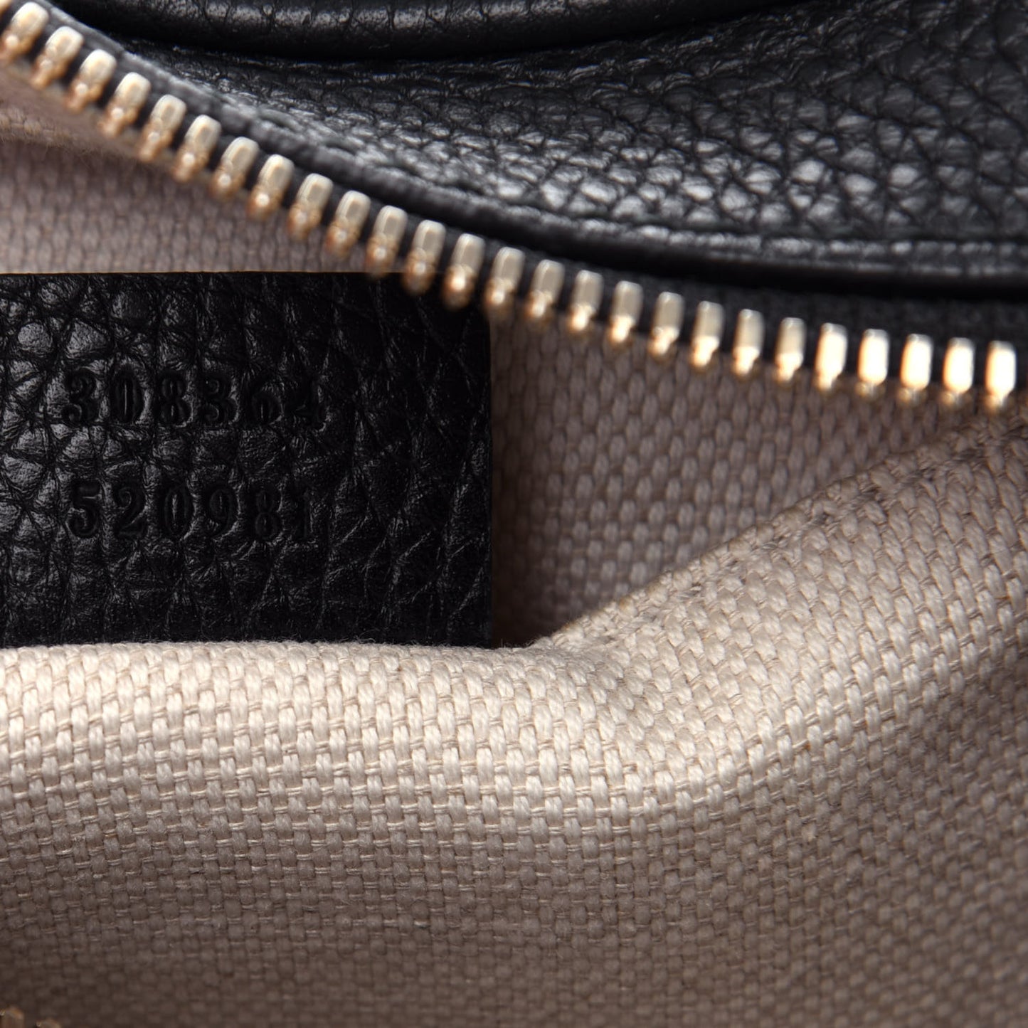Pebbled Calfskin Small Soho Disco Bag Black