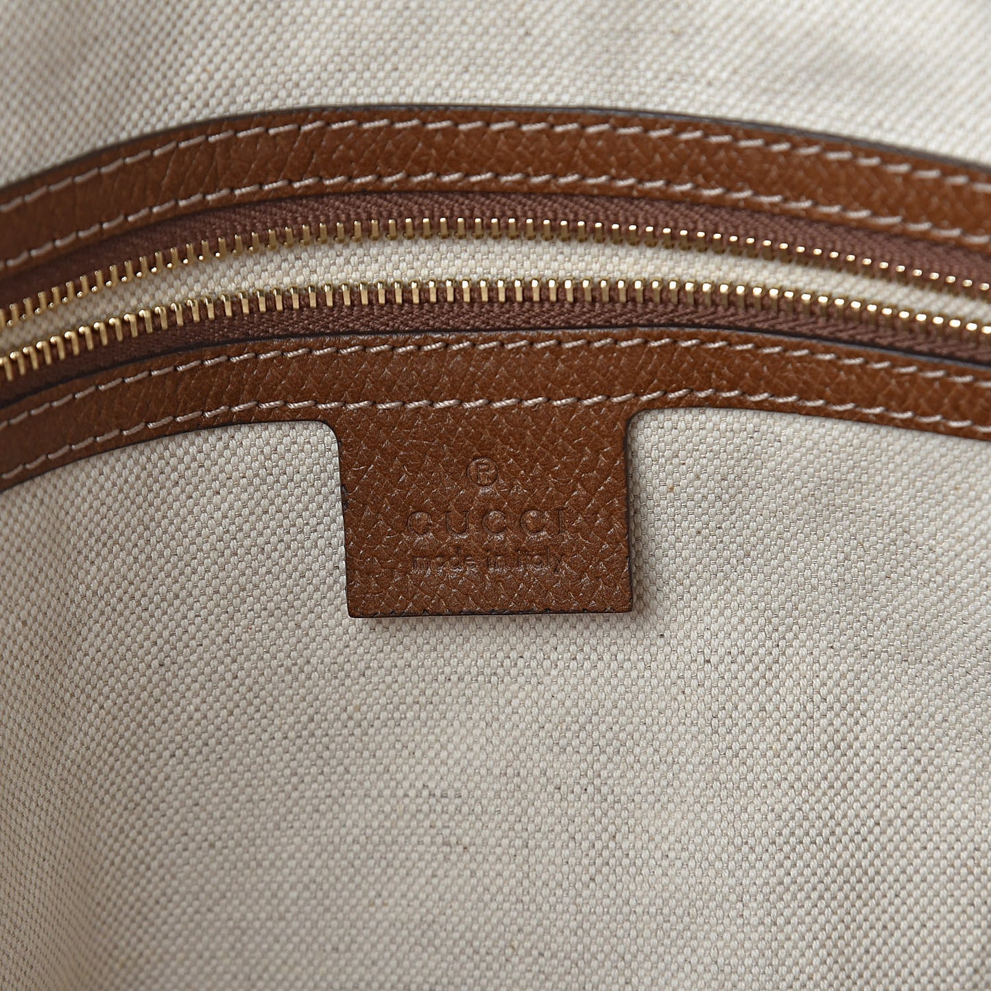 Monogram Medium Bree Shoulder Bag Beige Tabacco