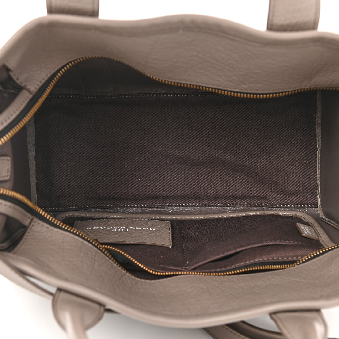 Grained Calfskin Medium The Tote Bag Taupe