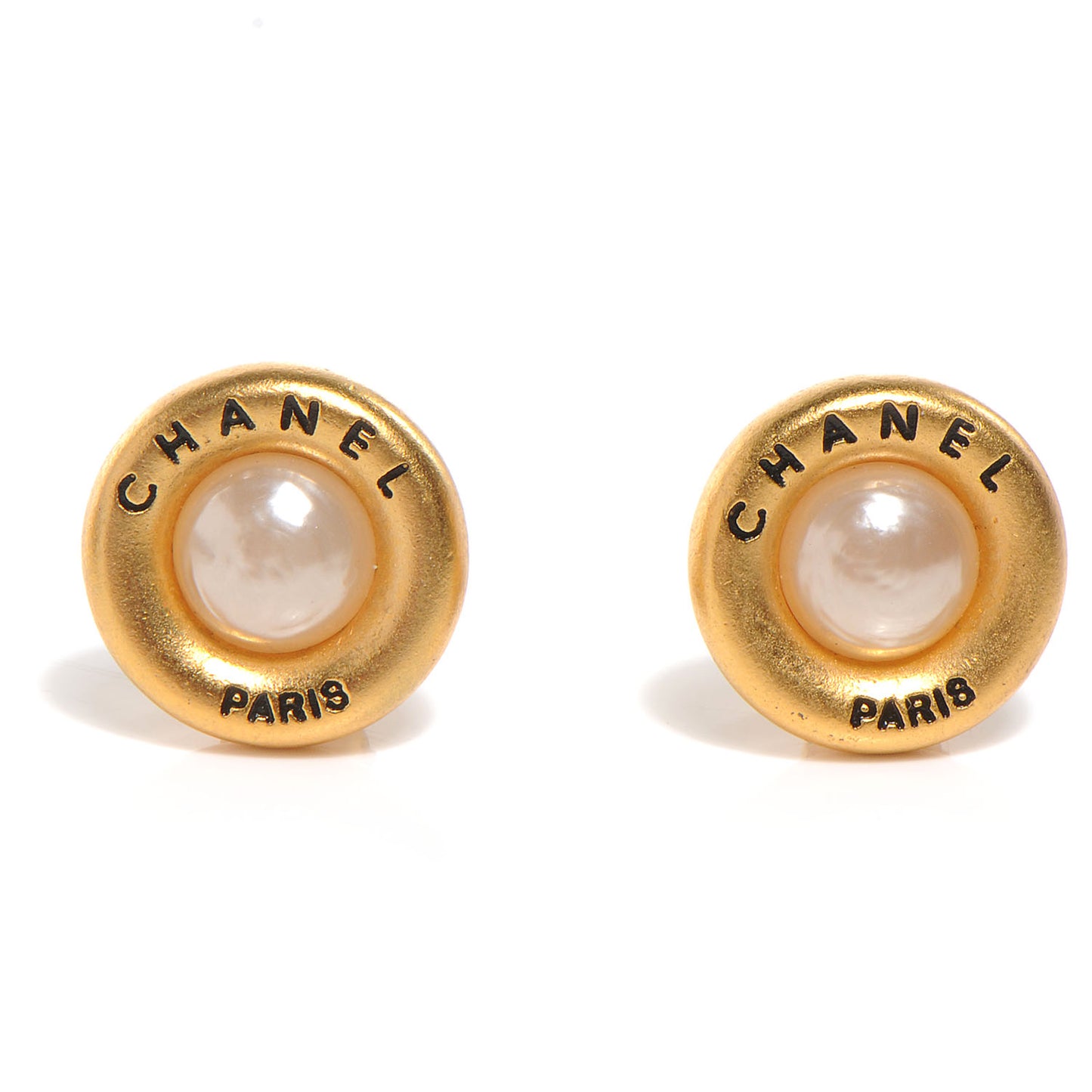 Pearl Clip On Earrings Gold