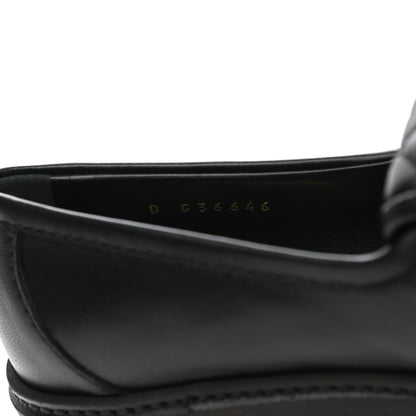 Chanel Lambskin Quilted CC Turnlock Loafers 38 Black 8 of 9