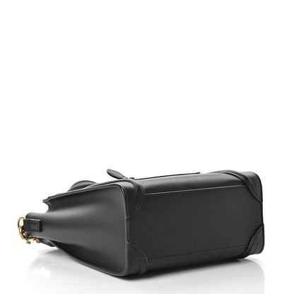 Celine Smooth Calfskin Nano Luggage Black 4 of 11