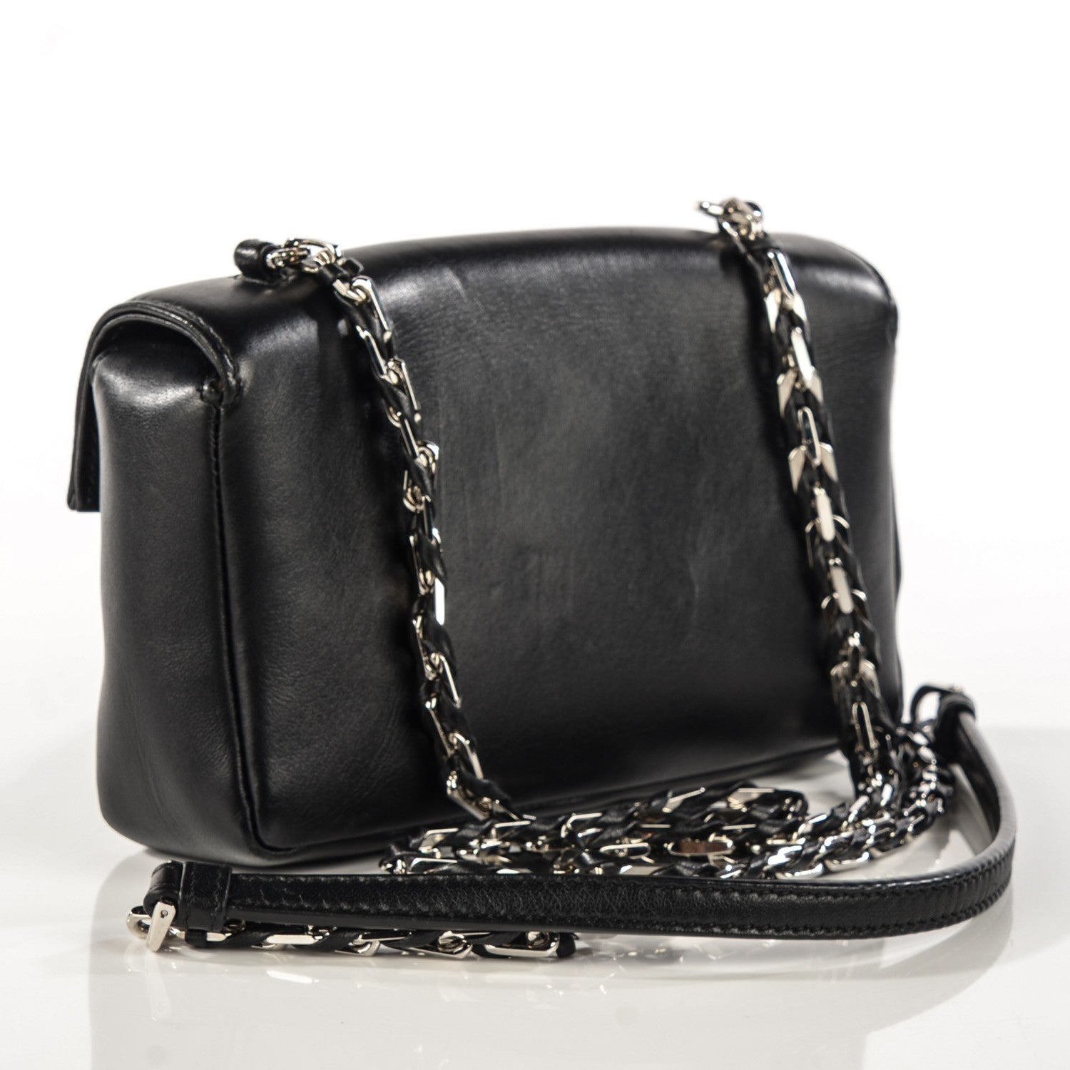 Fendi Nappa Mini Be Baguette Black 3 of 9