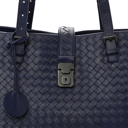 Bottega Veneta Nappa Intrecciato Medium Roma Tote Atlantic 8 of 14