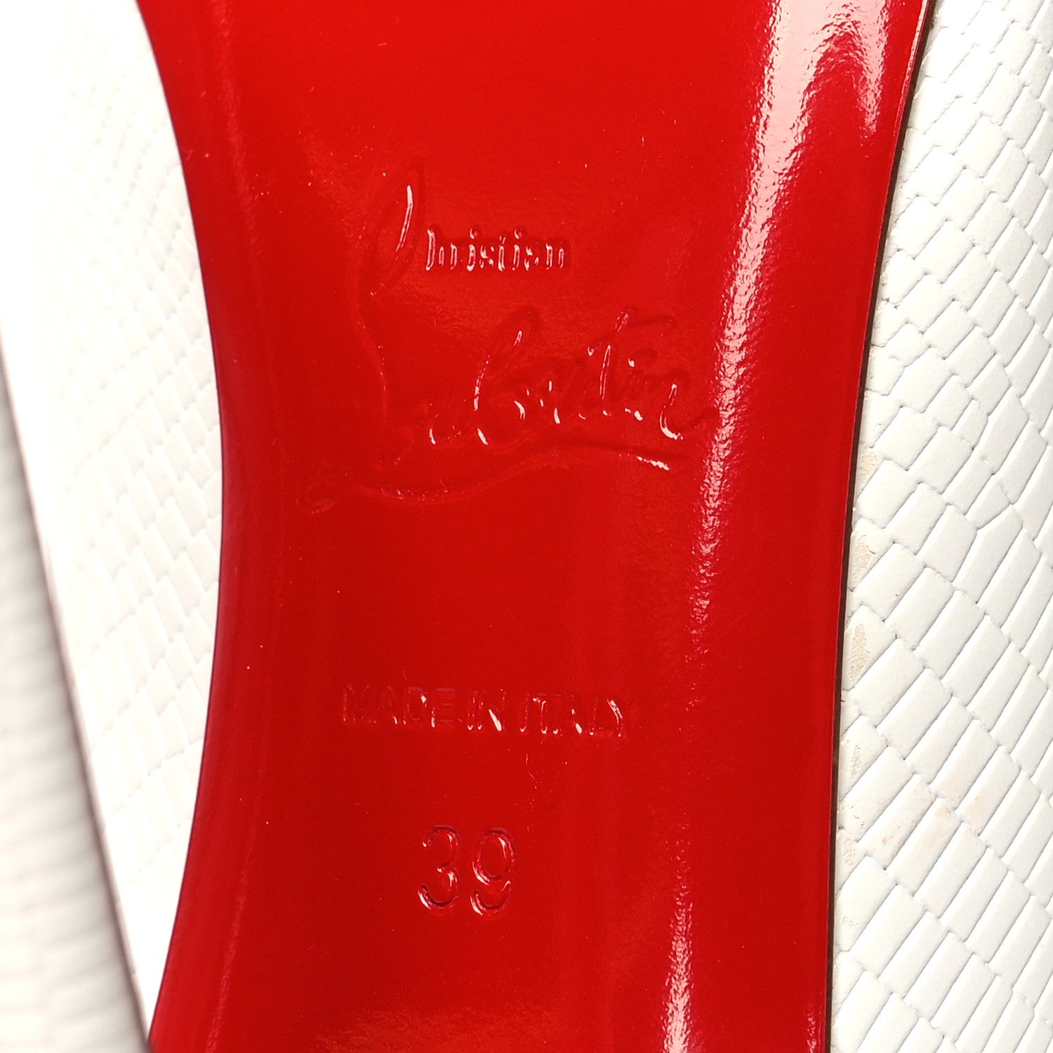 Christian Louboutin Calfskin Zarli So Kate 120 Pumps 39 White 6 of 7