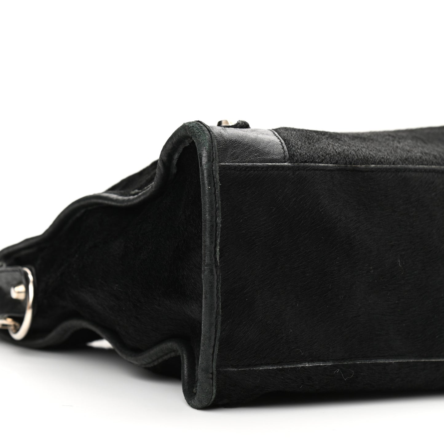 Pony Hair Silver Classic Hardware City Black