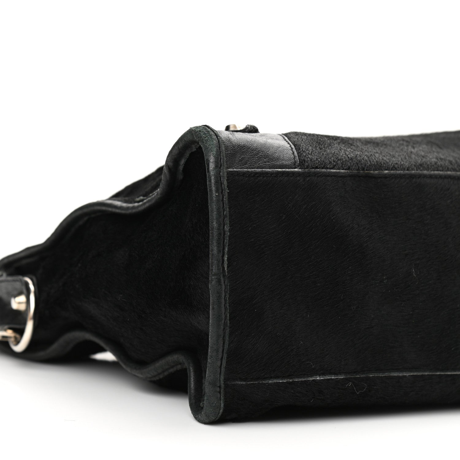 Balenciaga Pony Hair Silver Classic Hardware City Black 9 of 14