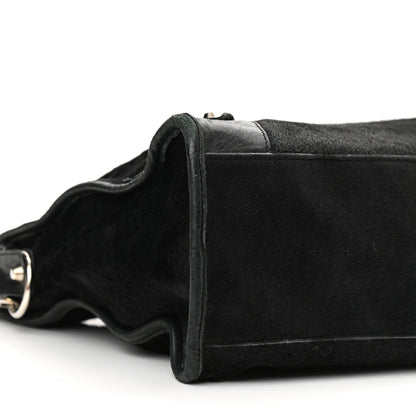 Balenciaga Pony Hair Silver Classic Hardware City Black 9 of 14