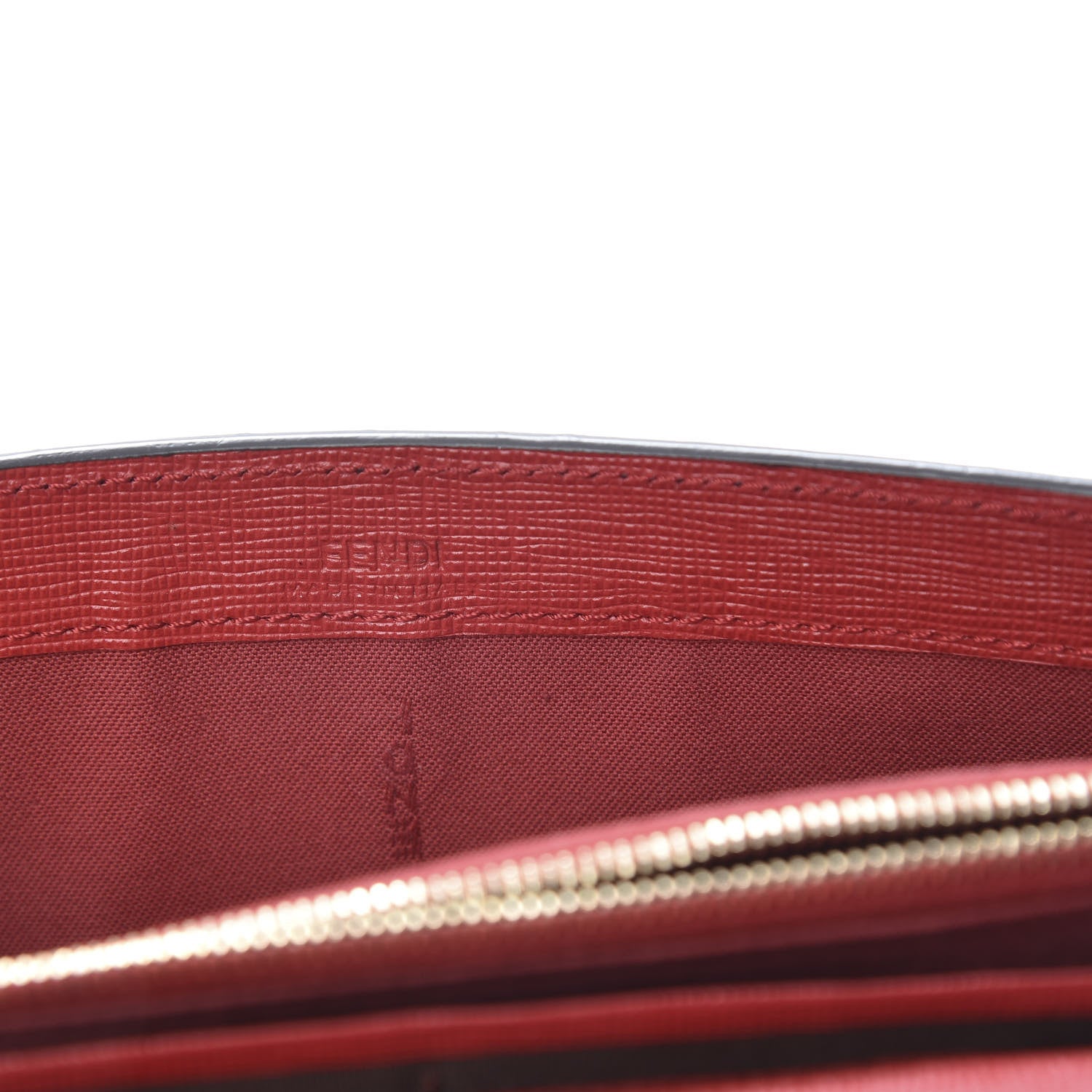 Fendi Zucca Spalmati Vitello Elite Simply Continental Wallet Tobacco Mattone 6 of 10