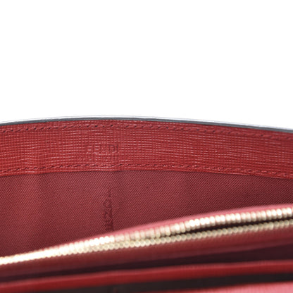 Fendi Zucca Spalmati Vitello Elite Simply Continental Wallet Tobacco Mattone 6 of 10