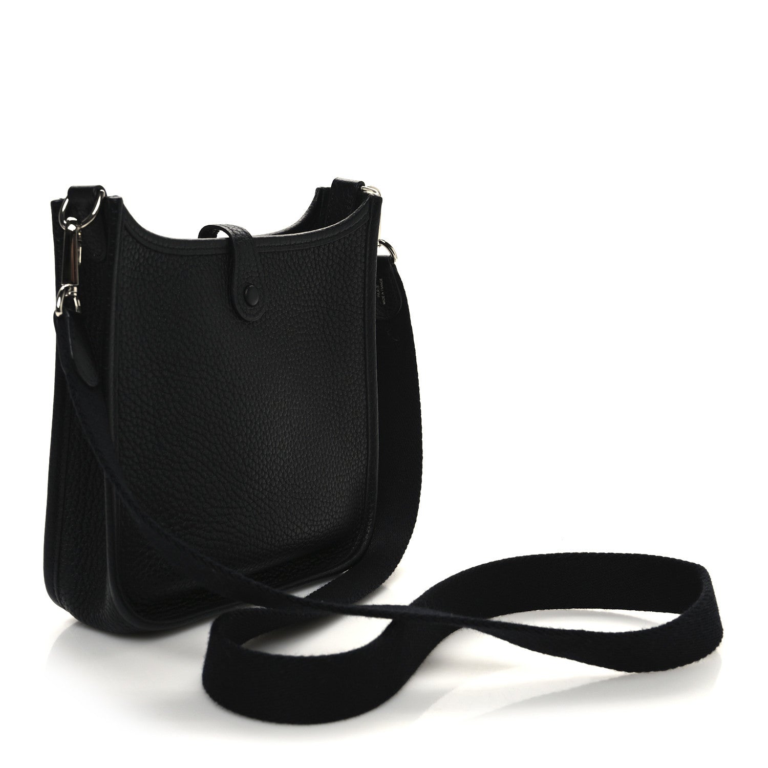 Hermes Taurillon Clemence Evelyne TPM Black 3 of 10