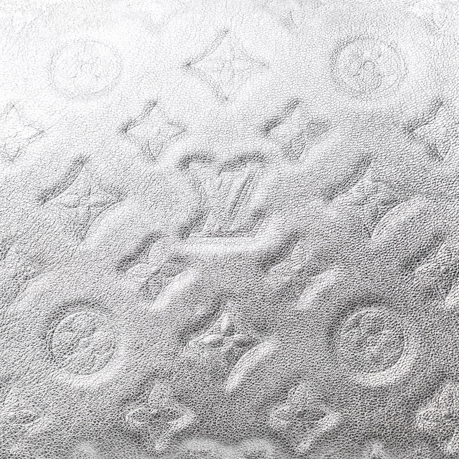 Louis Vuitton Metallic Lambskin Embossed Monogram Coussin PM Silver 8 of 10