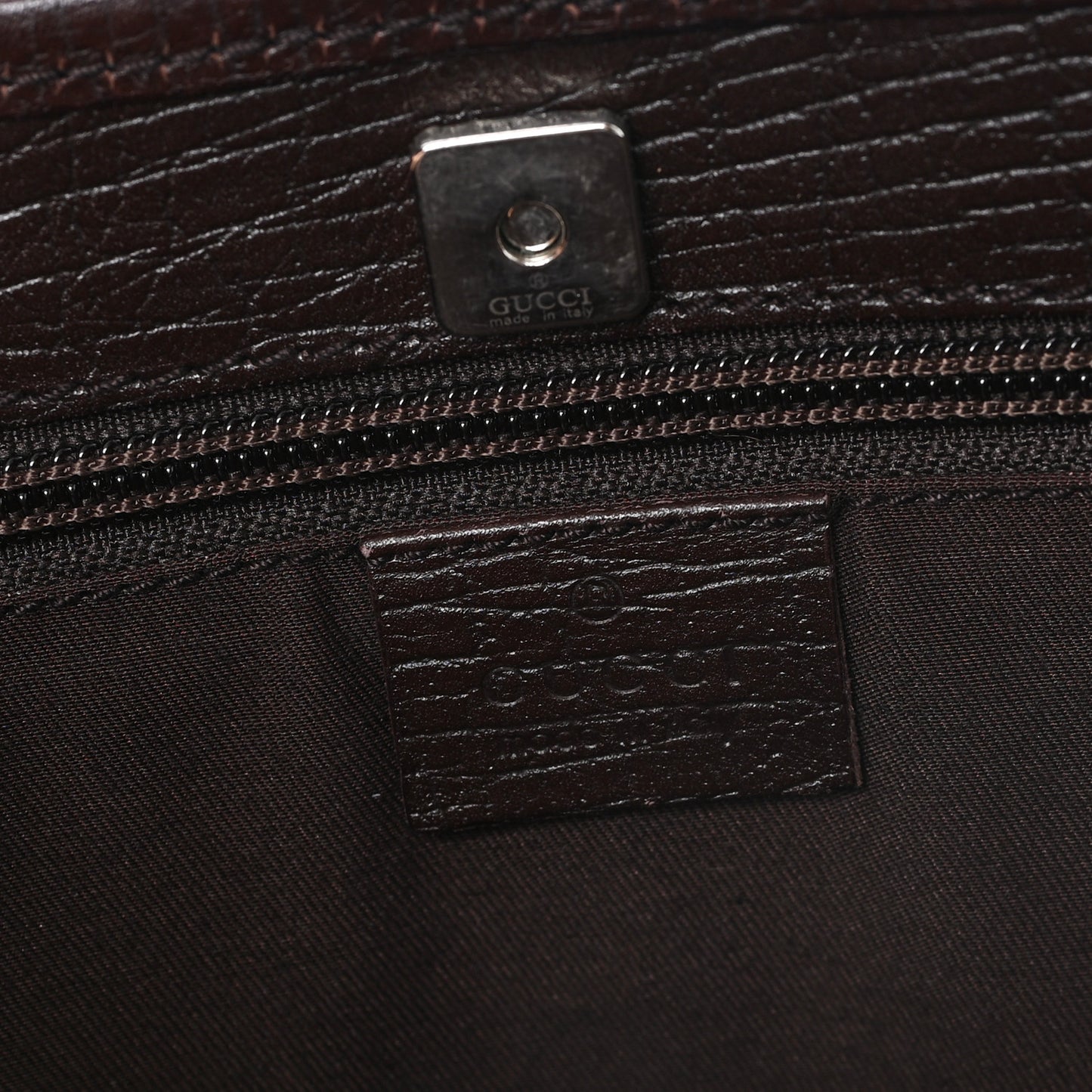 GG Plus Monogram Medium Joy Tote Dark Brown