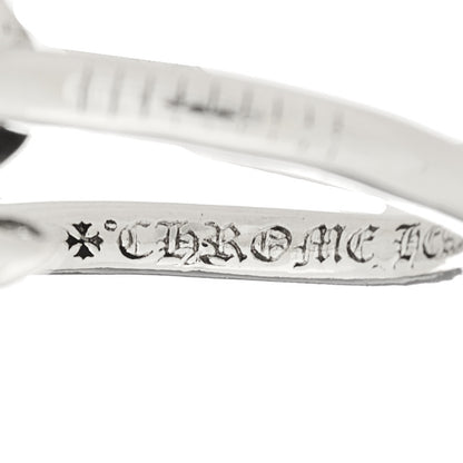 Chrome Hearts Sterling Silver Cross Ball Nail Ring 58 8.5 3 of 4