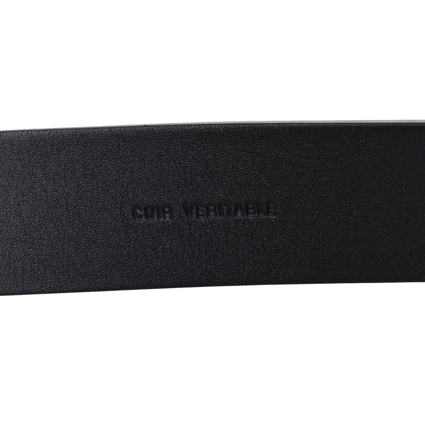 Lambskin Chain Square Buckle Belt 80 32 Black