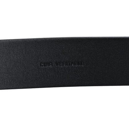 Chanel Lambskin Chain Square Buckle Belt 80 32 Black 5 of 11