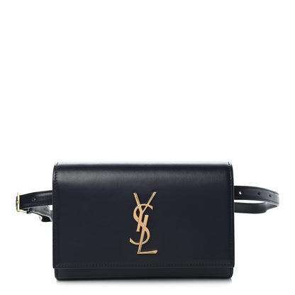 Saint Laurent Smooth Calfskin Monogram Kate Belt Bag Marine 1 of 8