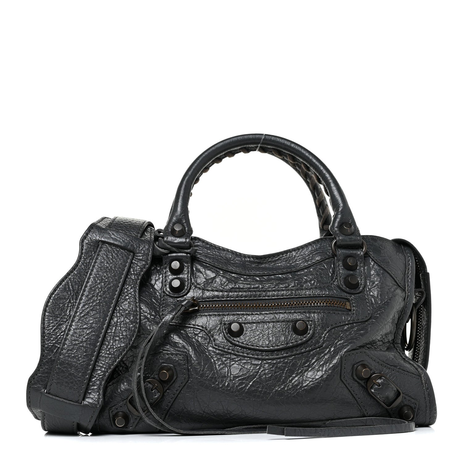 Balenciaga Agneau Classic Hardware Mini City Gris Fossile 1 of 9
