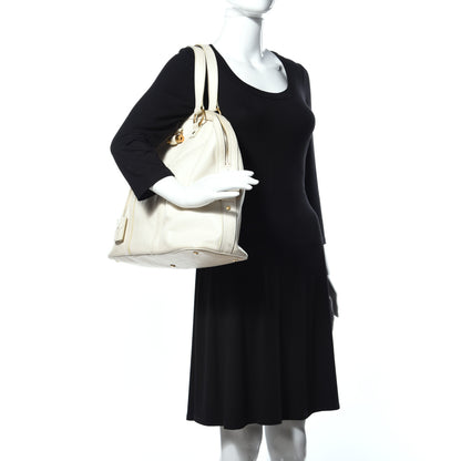 Gucci Pebbled Calfskin Large Soho Shoulder Bag Off White 2 of 9