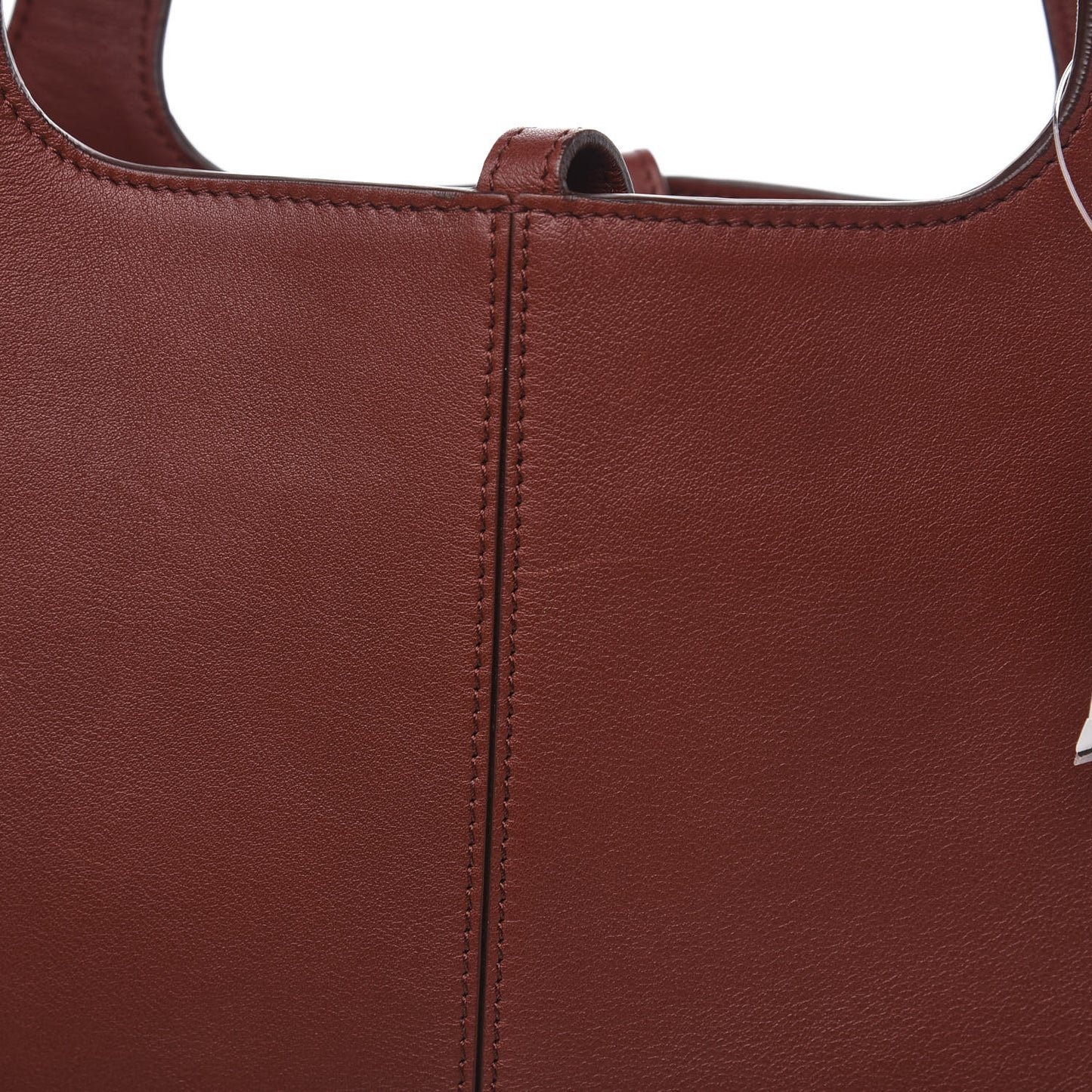 Calfskin Medium Tri-Fold Bag Red Wood
