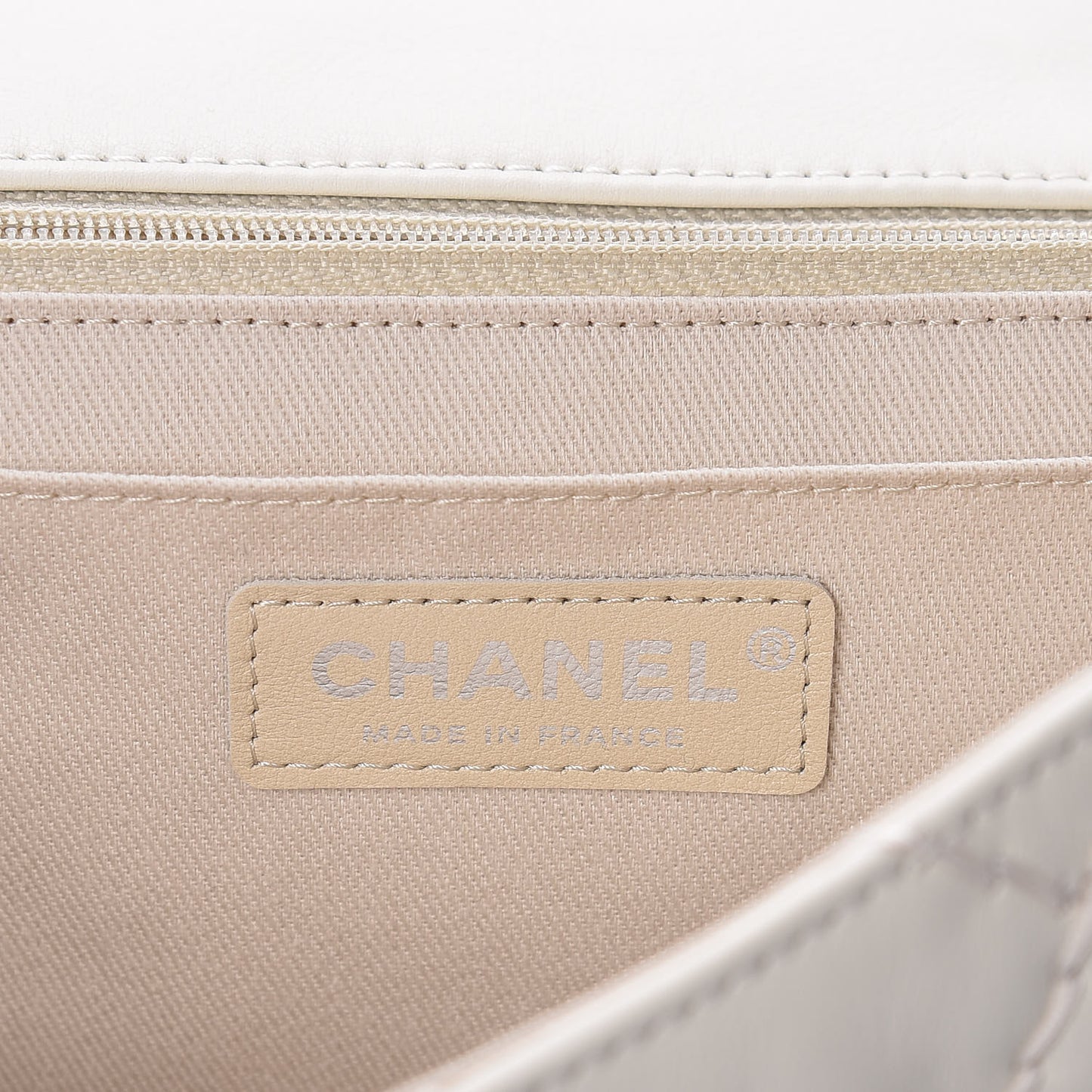 Calfskin Ultimate Stitch Flap White