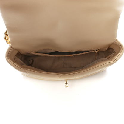 Chanel Lambskin Quilted Medium Chanel 19 Flap Light Beige 4 of 11