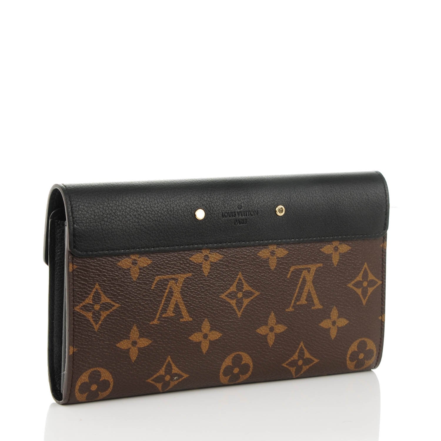 Louis Vuitton Monogram Pallas Wallet Black 3 of 7
