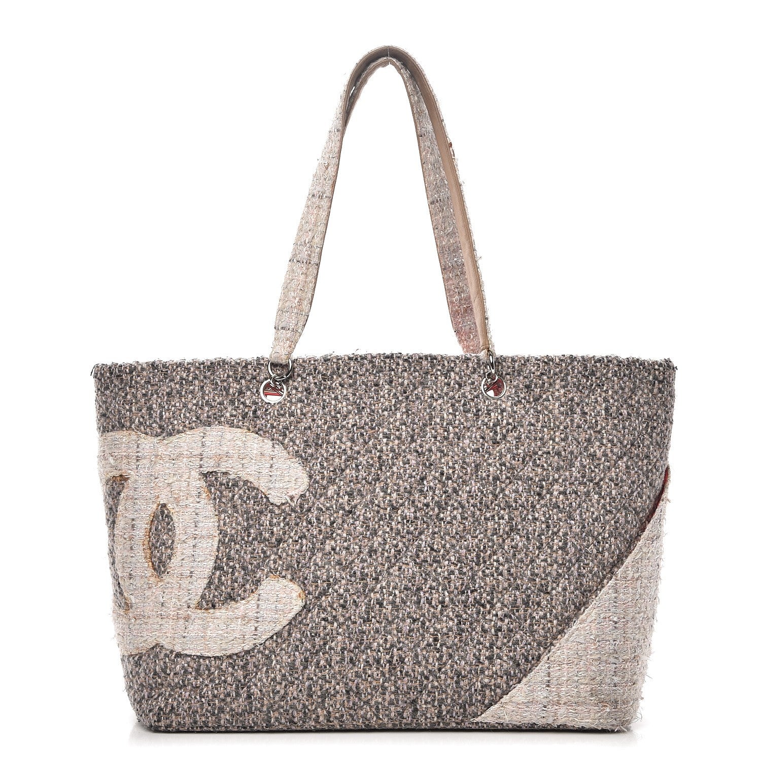 Chanel Tweed Quilted Large Cambon Tote Grey 1 of 9