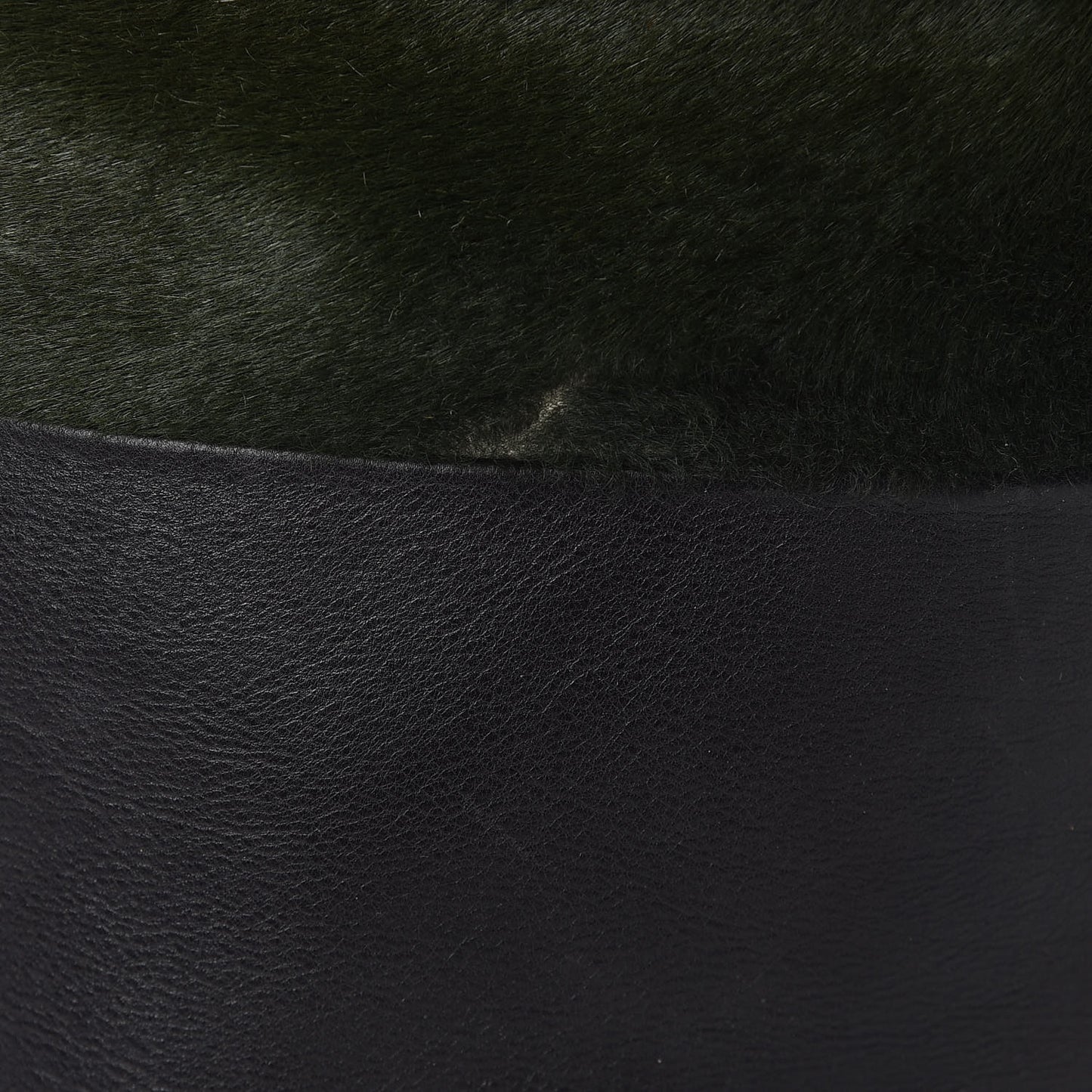 Pony Hair Racer Stripe Tote Green