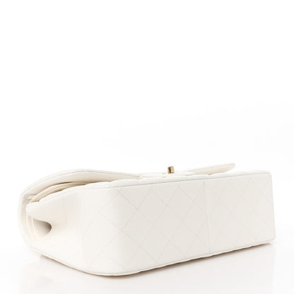 Chanel Caviar Quilted Jumbo Double Flap White 4 of 12