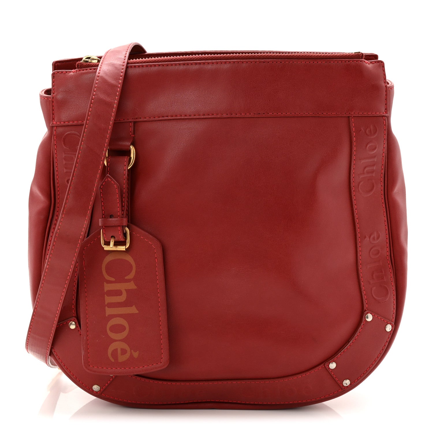 Chloe Calfskin Eden Crossbody Cherry 1 of 9